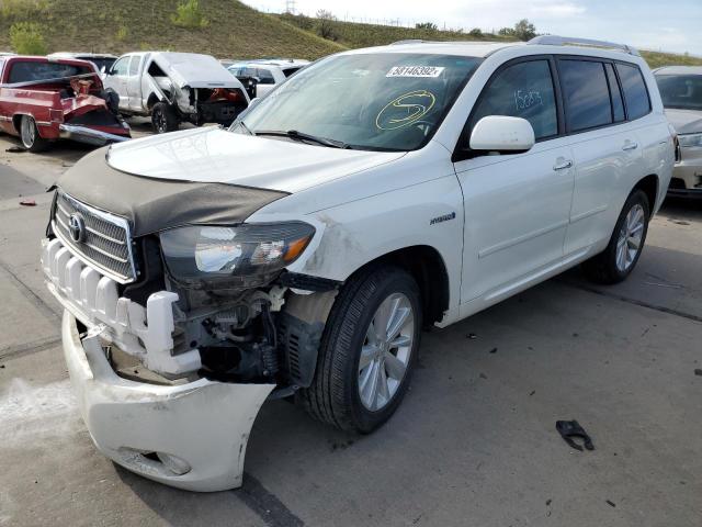 JTEEW44AX92034538 - 2009 TOYOTA HIGHLANDER WHITE photo 2