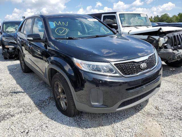 5XYKT3A64EG458937 - 2014 KIA SORENTO BLACK photo 1