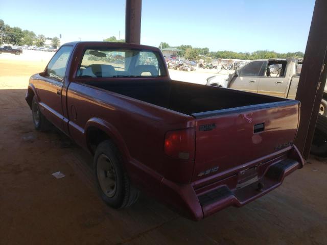 1GCCS1444TK232975 - 1996 CHEVROLET S TRUCK S1 MAROON photo 3