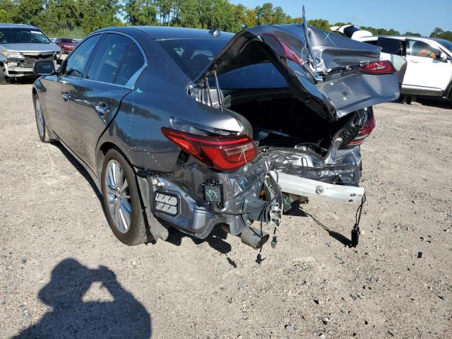 JN1EV7BP0MM704825 - 2021 INFINITI Q50 LUXE GRAY photo 3