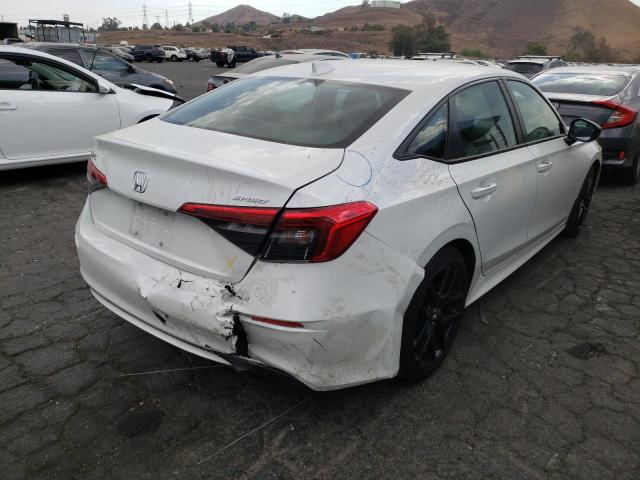 2HGFE2F5XNH514615 - 2022 HONDA CIVIC SPOR WHITE photo 4
