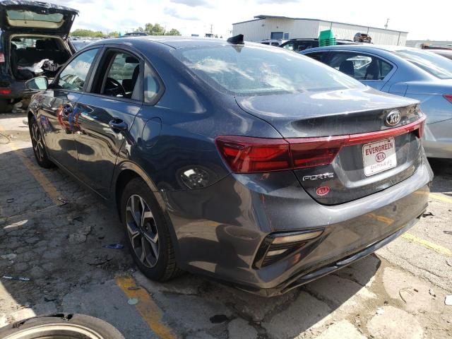 3KPF24AD6KE035715 - 2019 KIA FORTE FE BLUE photo 3