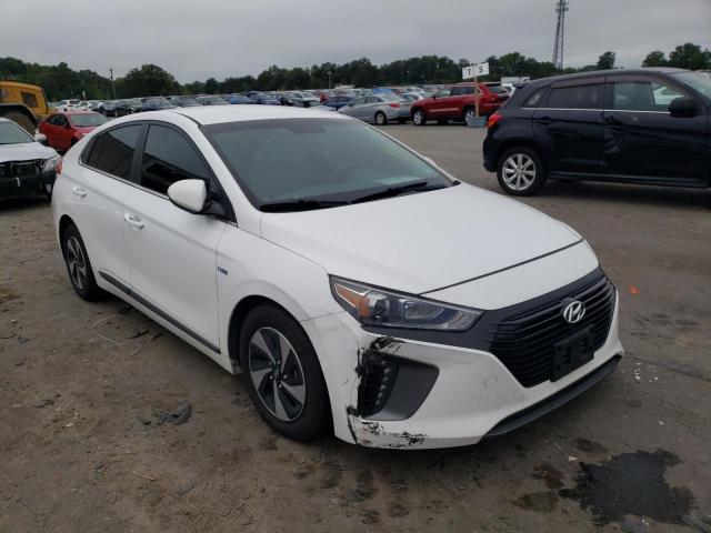 KMHC75LC9HU047703 - 2017 HYUNDAI IONIQ SEL WHITE photo 1