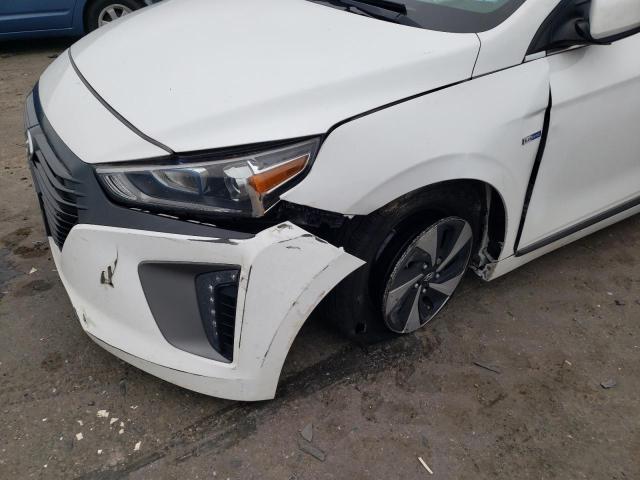 KMHC75LC9HU047703 - 2017 HYUNDAI IONIQ SEL WHITE photo 9