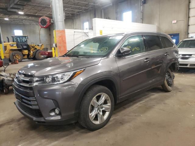 5TDYZRFH1JS239369 - 2018 TOYOTA HIGHLANDER CHARCOAL photo 2