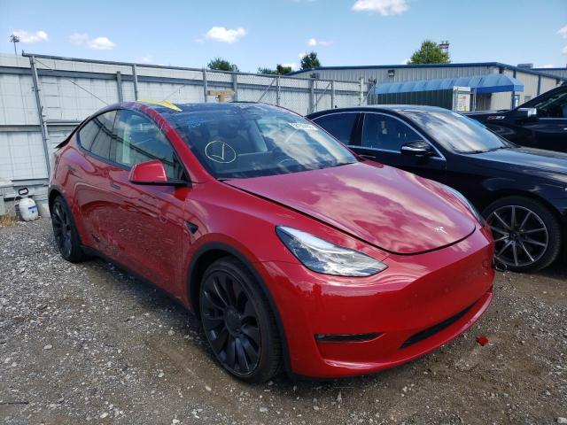 7SAYGDEF2NF467371 - 2022 TESLA MODEL Y أحمر صورة 1
