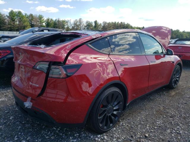 7SAYGDEF2NF467371 - 2022 TESLA MODEL Y أحمر صورة 4
