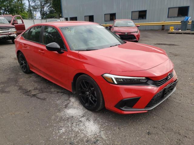 2HGFE2F50NH573320 - 2022 HONDA CIVIC SPOR RED photo 1