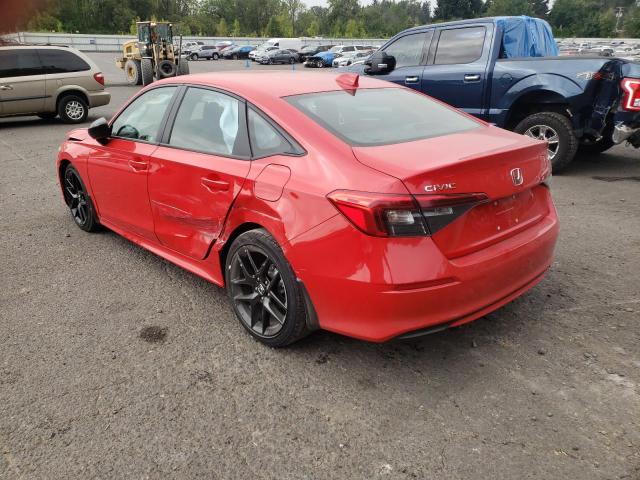 2HGFE2F50NH573320 - 2022 HONDA CIVIC SPOR RED photo 3