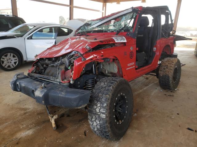 1J4AA2D19BL620891 - 2011 JEEP WRANGLER S RED photo 2