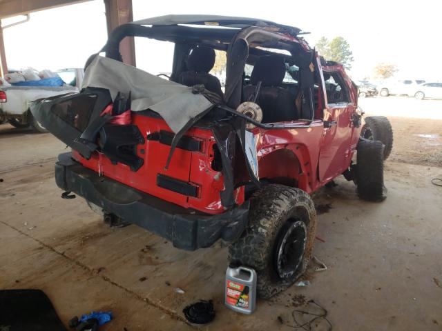 1J4AA2D19BL620891 - 2011 JEEP WRANGLER S RED photo 4