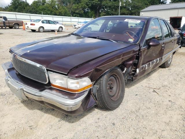 1G4BT5378PR423898 - 1993 BUICK ROADMASTER BURGUNDY photo 2