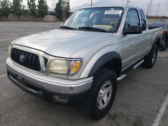 5TESM92N03Z176464 - 2003 TOYOTA TACOMA XTR SILVER photo 2