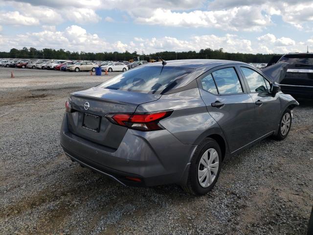 3N1CN8DV6ML921802 - 2021 NISSAN VERSA S GRAY photo 4