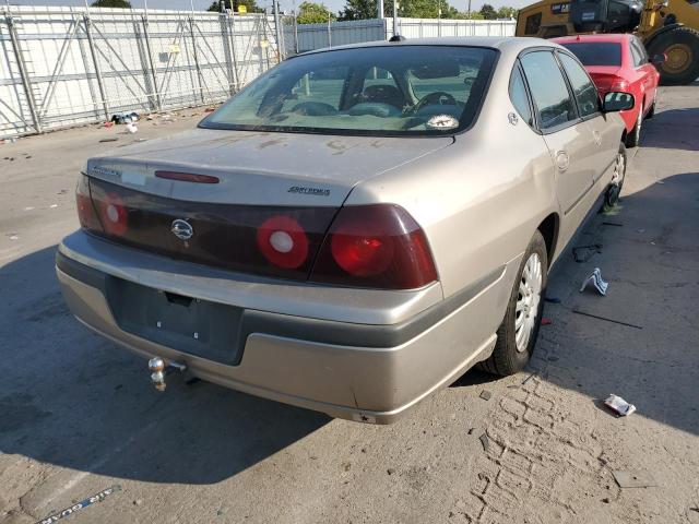 2G1WF52E039432847 - 2003 CHEVROLET IMPALA 4D TAN photo 4