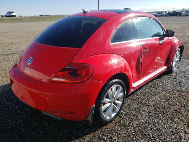 3VWJA7AT0FM635161 - 2015 VOLKSWAGEN BEETLE TDI RED photo 4