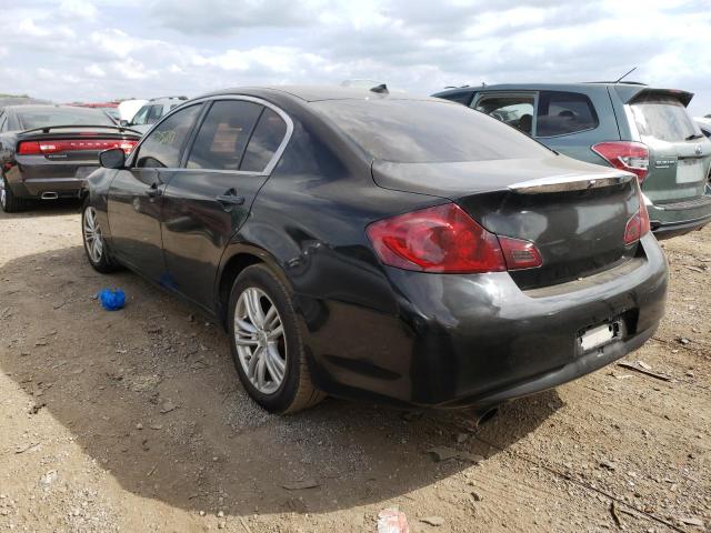 JN1DV6AR4CM861443 - 2012 INFINITI G25 BLACK photo 3