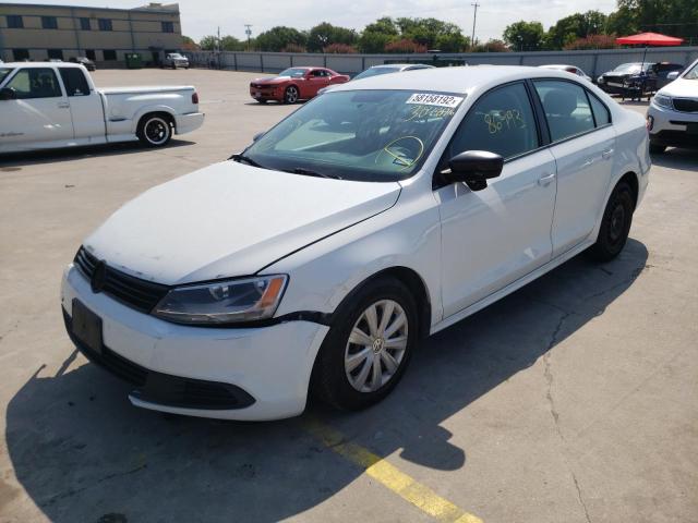 3VW2K7AJ6EM304888 - 2014 VOLKSWAGEN JETTA BASE 白色 照片 2