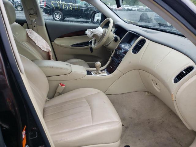 JNKAJ09F28M350807 - 2008 INFINITI EX35 BASE MAROON photo 5