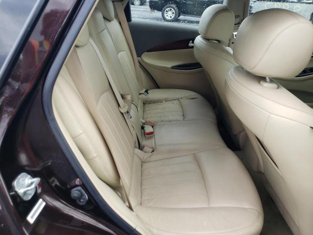 JNKAJ09F28M350807 - 2008 INFINITI EX35 BASE MAROON photo 6
