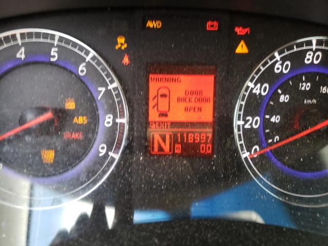 JNKAJ09F28M350807 - 2008 INFINITI EX35 BASE MAROON photo 8