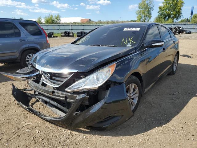 5NPEB4AC4EH912883 - 2014 HYUNDAI SONATA GLS BLACK photo 2