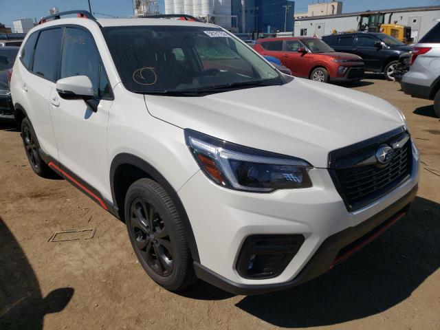 JF2SKARC5MH469504 - 2021 SUBARU FORESTER S WHITE photo 1