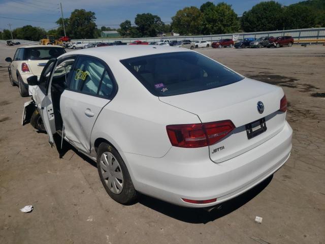 3VW2K7AJ3FM253531 - 2015 VOLKSWAGEN JETTA BASE Սպիտակ լուսանկար 3