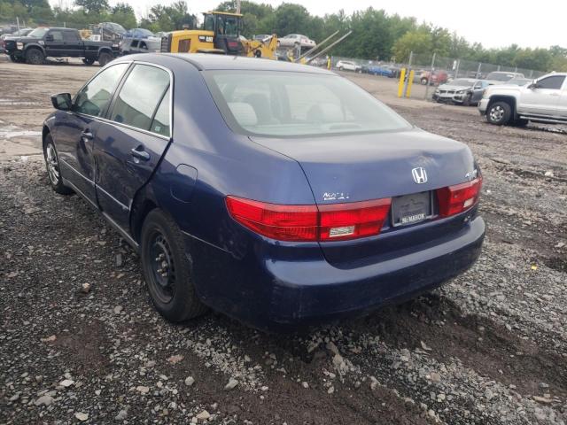 1HGCM56495A115367 - 2005 HONDA ACCORD LX BLUE photo 3