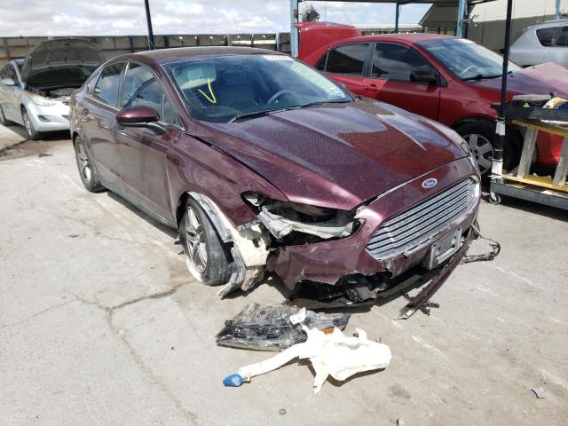3FA6P0G72DR267449 - 2013 FORD FUSION S MAROON photo 1