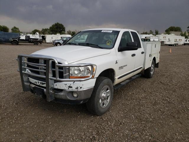 1D7KS28C66J245746 - 2006 DODGE RAM 2500 S WHITE photo 2