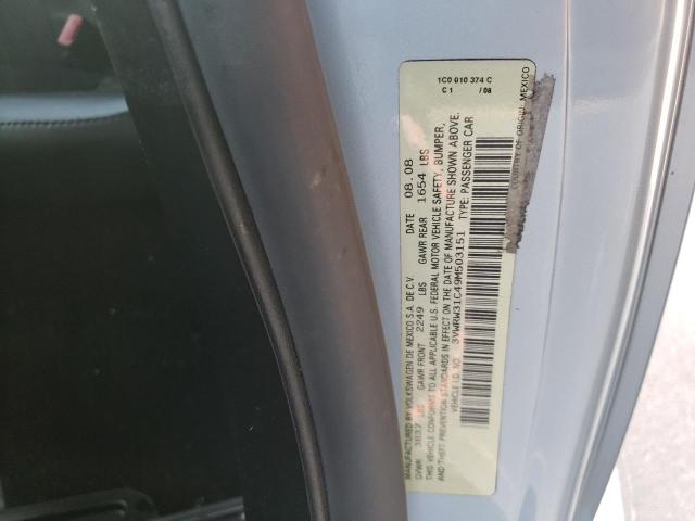 3VWRW31C49M503151 - 2009 VOLKSWAGEN NEW BEETLE 银色 照片 10