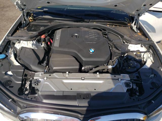 WBA5R1C08LFJ02125 - 2020 BMW 330I WHITE photo 7