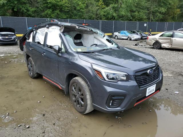 JF2SKARC9MH484104 - 2021 SUBARU FORESTER S GRAY photo 1