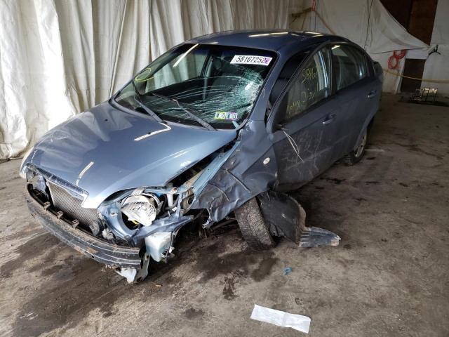 KL1TD56657B068133 - 2007 CHEVROLET AVEO BASE BLUE photo 2