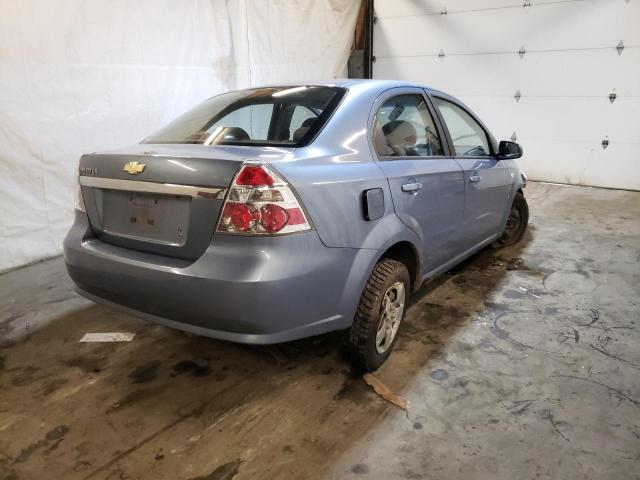 KL1TD56657B068133 - 2007 CHEVROLET AVEO BASE BLUE photo 4