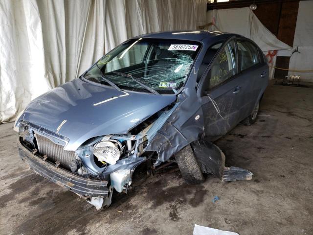 KL1TD56657B068133 - 2007 CHEVROLET AVEO BASE BLUE photo 9