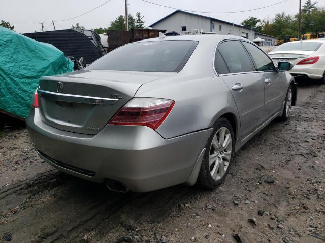 JH4KB26619C002442 - 2009 ACURA RL SILVER photo 4