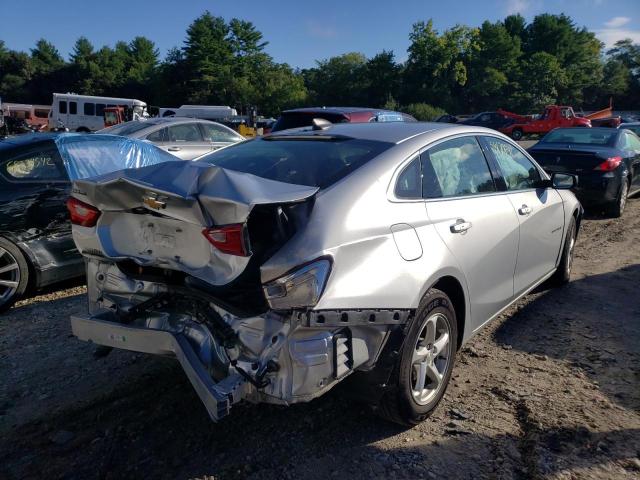 1G1ZB5ST8JF221908 - 2018 CHEVROLET MALIBU LS SILVER photo 4