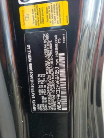 WBA2F9C32HV664653 - 2017 BMW 230I Czarny zdjęcie 10