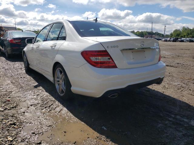 WDDGF8AB3EG157960 - 2014 MERCEDES-BENZ C 300 4MAT WHITE photo 3