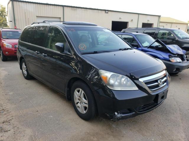 5FNRL38767B111990 - 2007 HONDA ODYSSEY EX BLACK photo 1