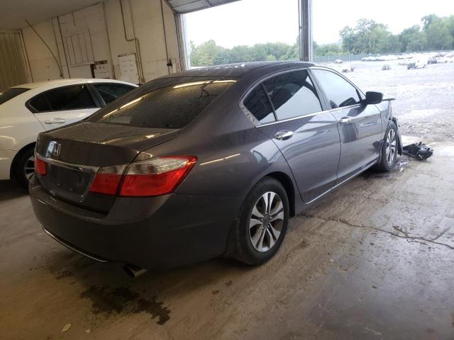 1HGCR2F39EA104621 - 2014 HONDA ACCORD LX GRAY photo 4