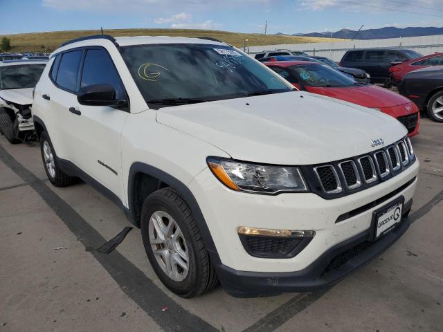 3C4NJCAB9JT186632 - 2018 JEEP COMPASS SP WHITE photo 1