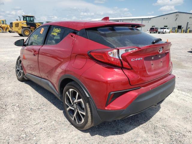 JTNKHMBX0L1084298 - 2020 TOYOTA C-HR XLE RED photo 3