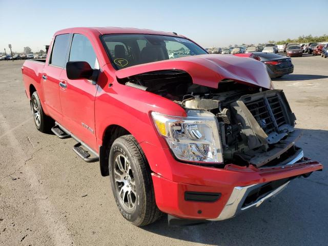 1N6AA1ED9MN507018 - 2021 NISSAN TITAN SV RED photo 1