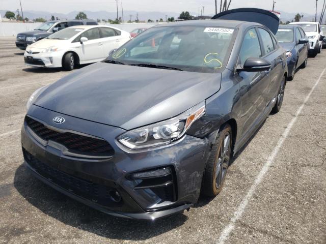 3KPF34AD0LE195202 - 2020 KIA FORTE GT L GRAY photo 2