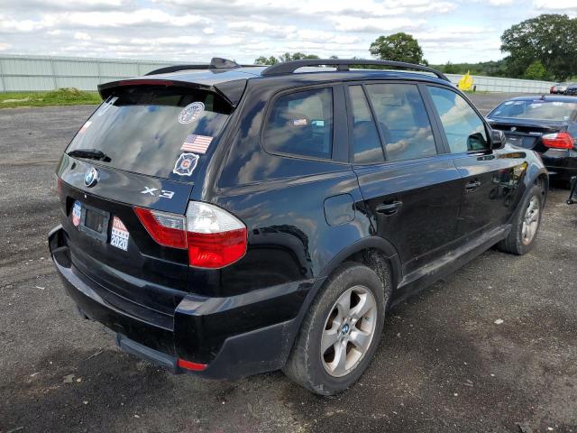 WBXPC93448WJ06973 - 2008 BMW X3 3.0SI BLACK photo 4