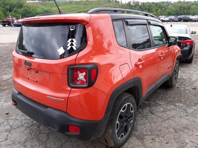 ZACCJBCT0FPC43984 - 2015 JEEP RENEGADE T ORANGE photo 4