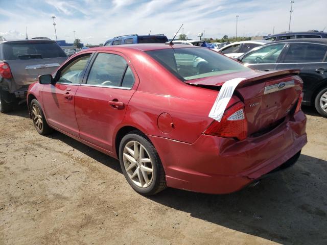 3FAHP0JG1AR206347 - 2010 FORD FUSION SEL RED photo 3